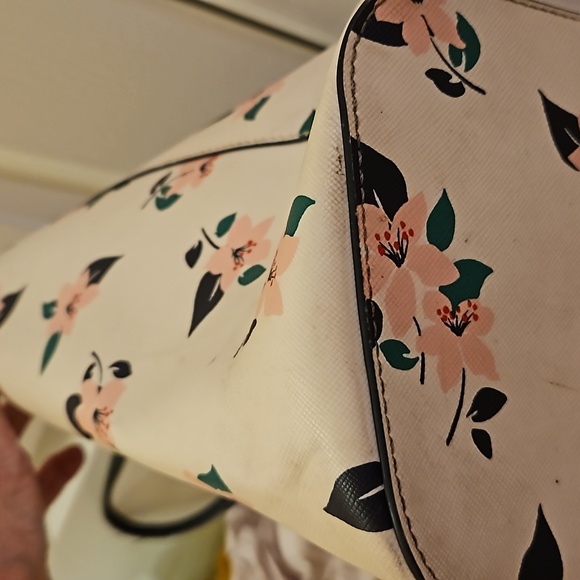 Kate Spade Floral Tote Bag - Cream and Black - Picture 6 of 16